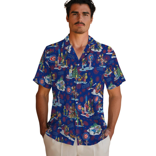 Chicago Cubs Hawaiian Shirt - Simpsons Christmas | Moonbestprint