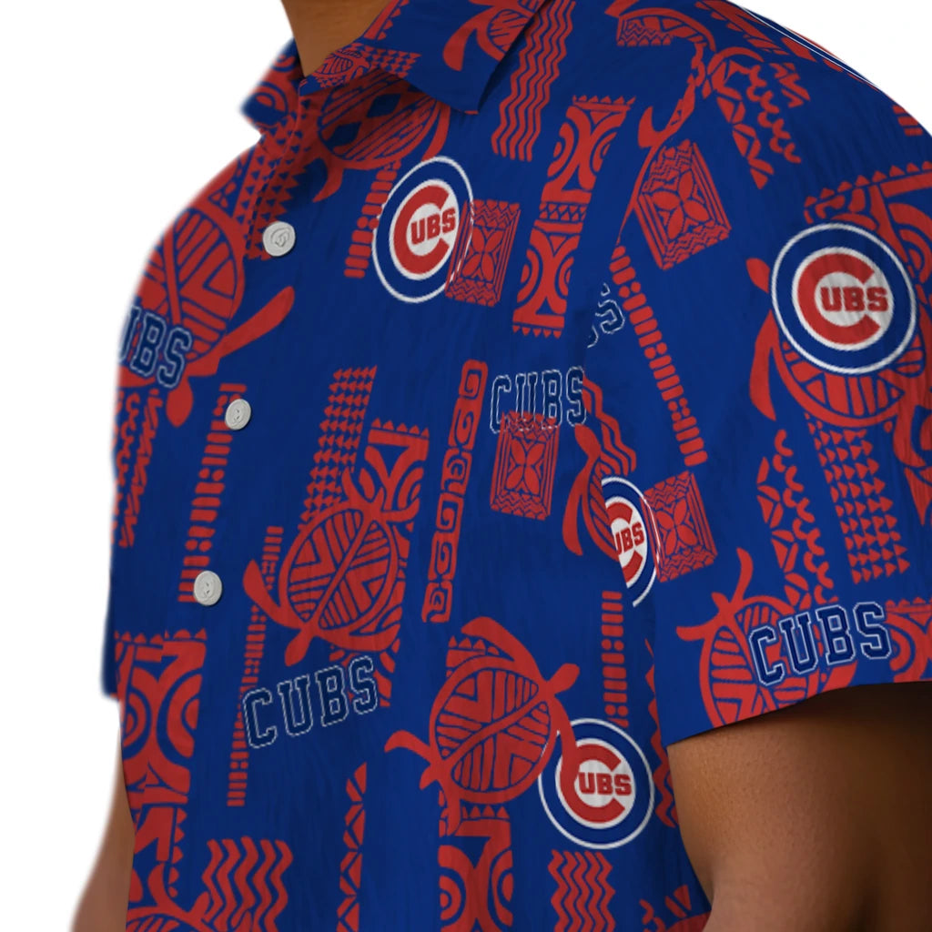 Chicago Cubs Hawaiian Shirt - Turtle Lines | Moonbestprint