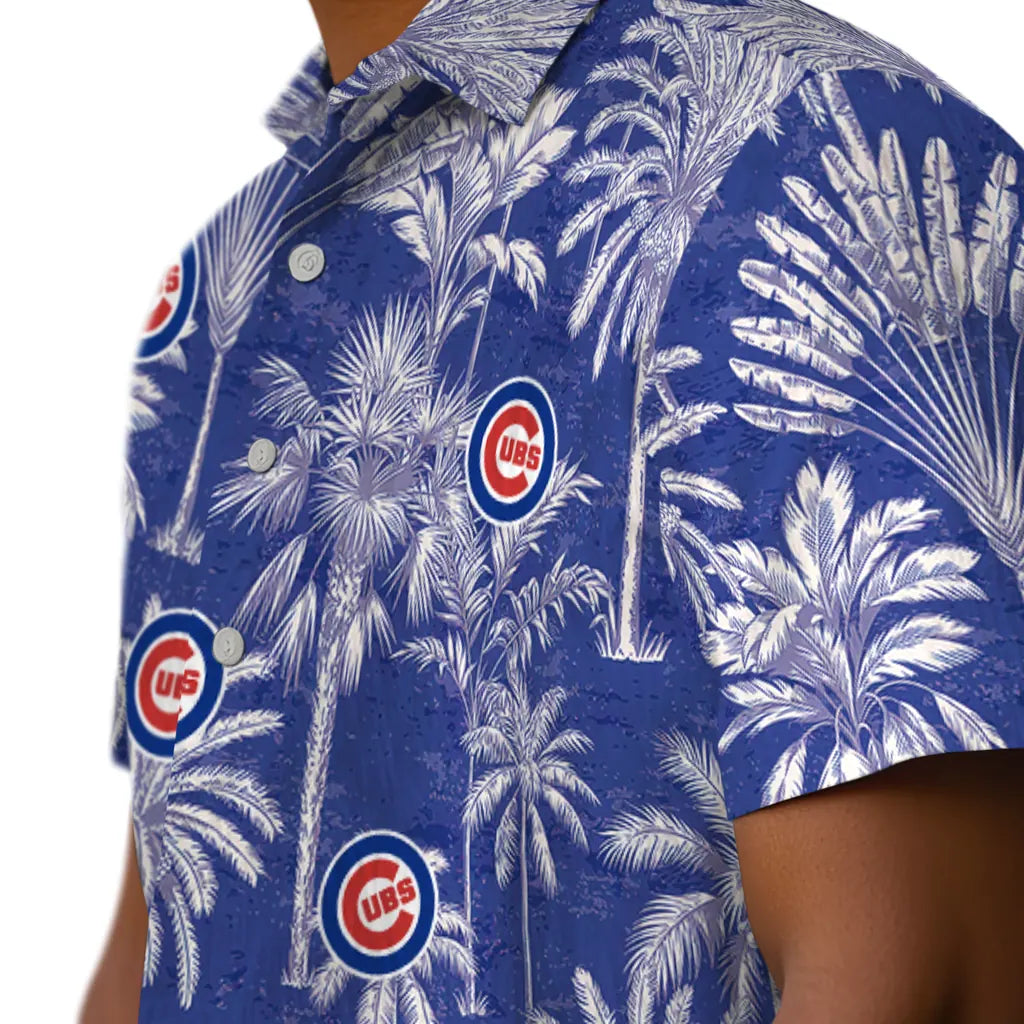 Chicago Cubs Hawaiian Shirt - Vintage Palm Tree | Moonbestprint