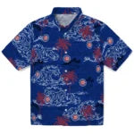 Chicago Cubs Hawaiian Shirt - Wave Palm | Moonbestprint