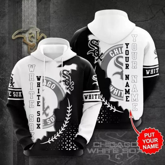 Chicago White Baseball Team Soxs 3D MLB All Over Print Hoodie -Moonbestprint