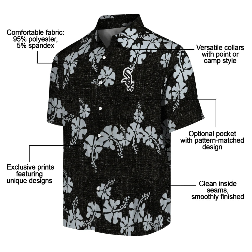 Chicago White Sox Hawaiian Shirt - 50th State Flower | Moonbestprint
