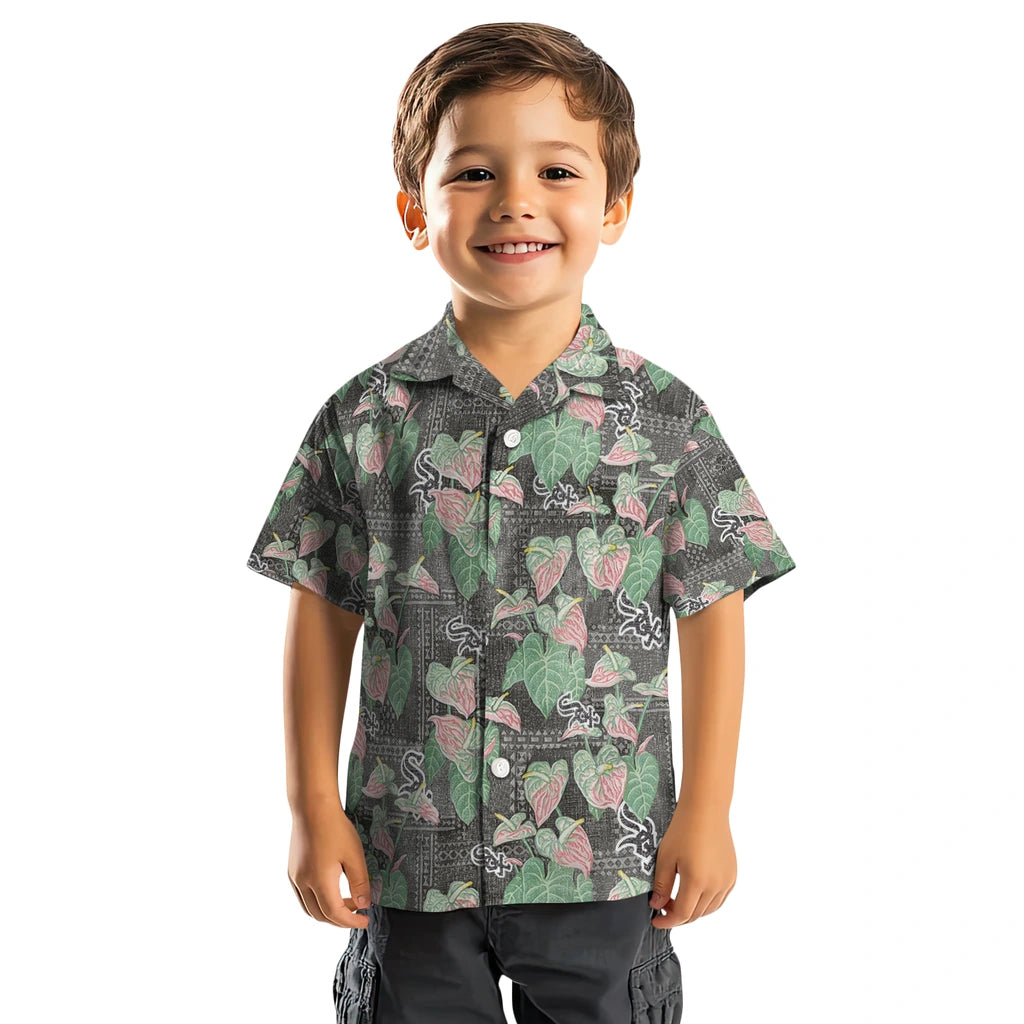 Chicago White Sox Hawaiian Shirt - Anthurium Overlay | Moonbestprint