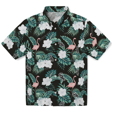 Chicago White Sox Hawaiian Shirt - Flamingo and Hibiscus | Moonbestprint
