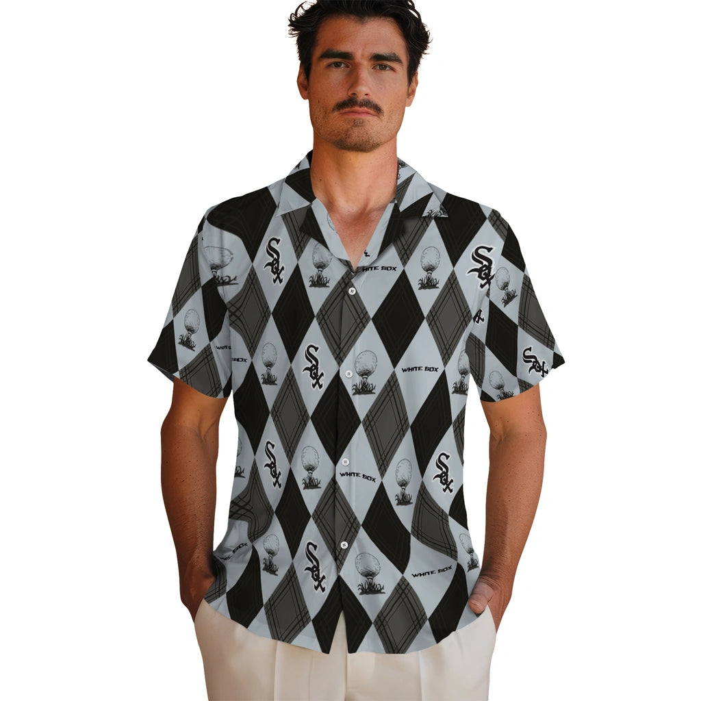 Chicago White Sox Hawaiian Shirt - Golfing Plaid | Moonbestprint