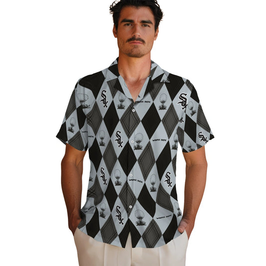Chicago White Sox Hawaiian Shirt - Golfing Plaid | Moonbestprint