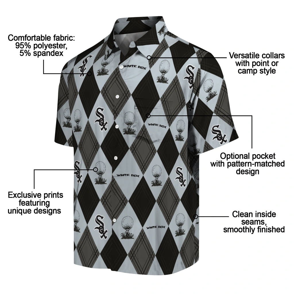 Chicago White Sox Hawaiian Shirt - Golfing Plaid | Moonbestprint