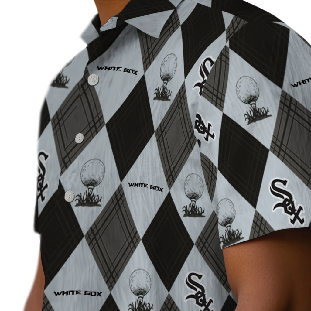 Chicago White Sox Hawaiian Shirt - Golfing Plaid | Moonbestprint