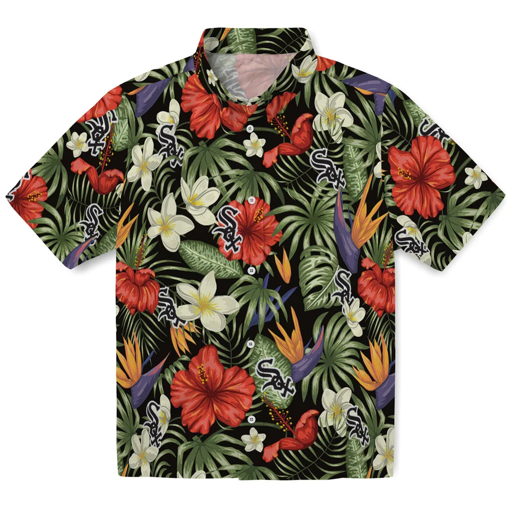 Chicago White Sox Hawaiian Shirt - Hawaii Floral Hibiscus | Moonbestprint