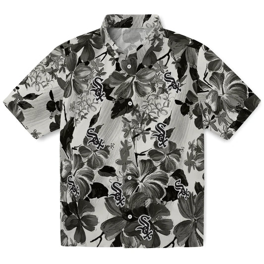 Chicago White Sox Hawaiian Shirt - Hibiscus Arrangement | Moonbestprint
