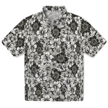 Chicago White Sox Hawaiian Shirt - Hibiscus Blooms | Moonbestprint