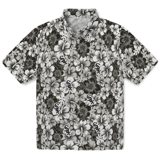 Chicago White Sox Hawaiian Shirt - Hibiscus Blooms | Moonbestprint