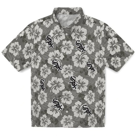 Chicago White Sox Hawaiian Shirt - Hibiscus Cluster | Moonbestprint