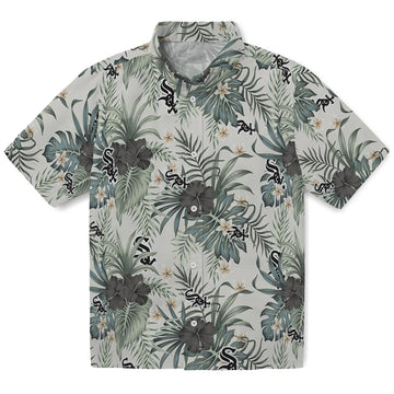 Chicago White Sox Hawaiian Shirt - Hibiscus Designs | Moonbestprint