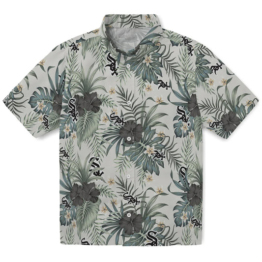 Chicago White Sox Hawaiian Shirt - Hibiscus Designs | Moonbestprint