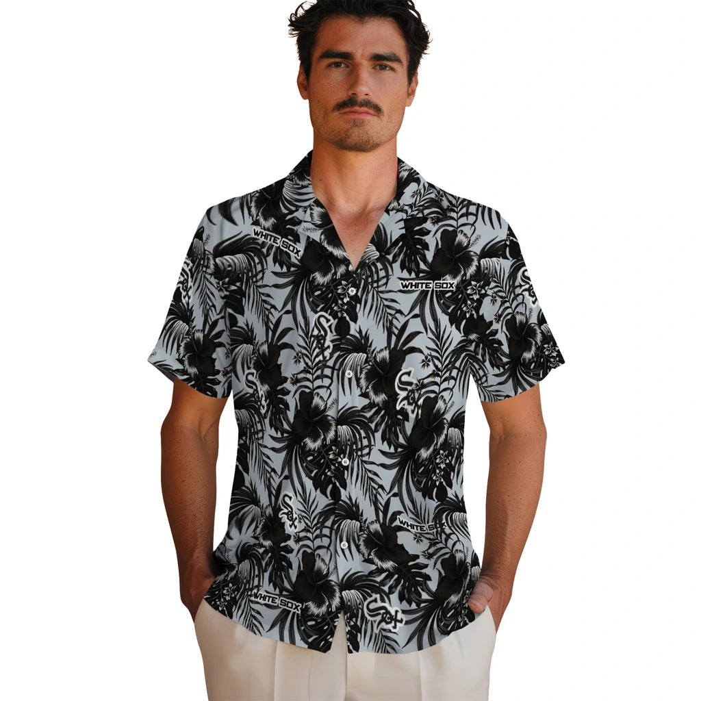 Chicago White Sox Hawaiian Shirt - Hibiscus Exotic | Moonbestprint