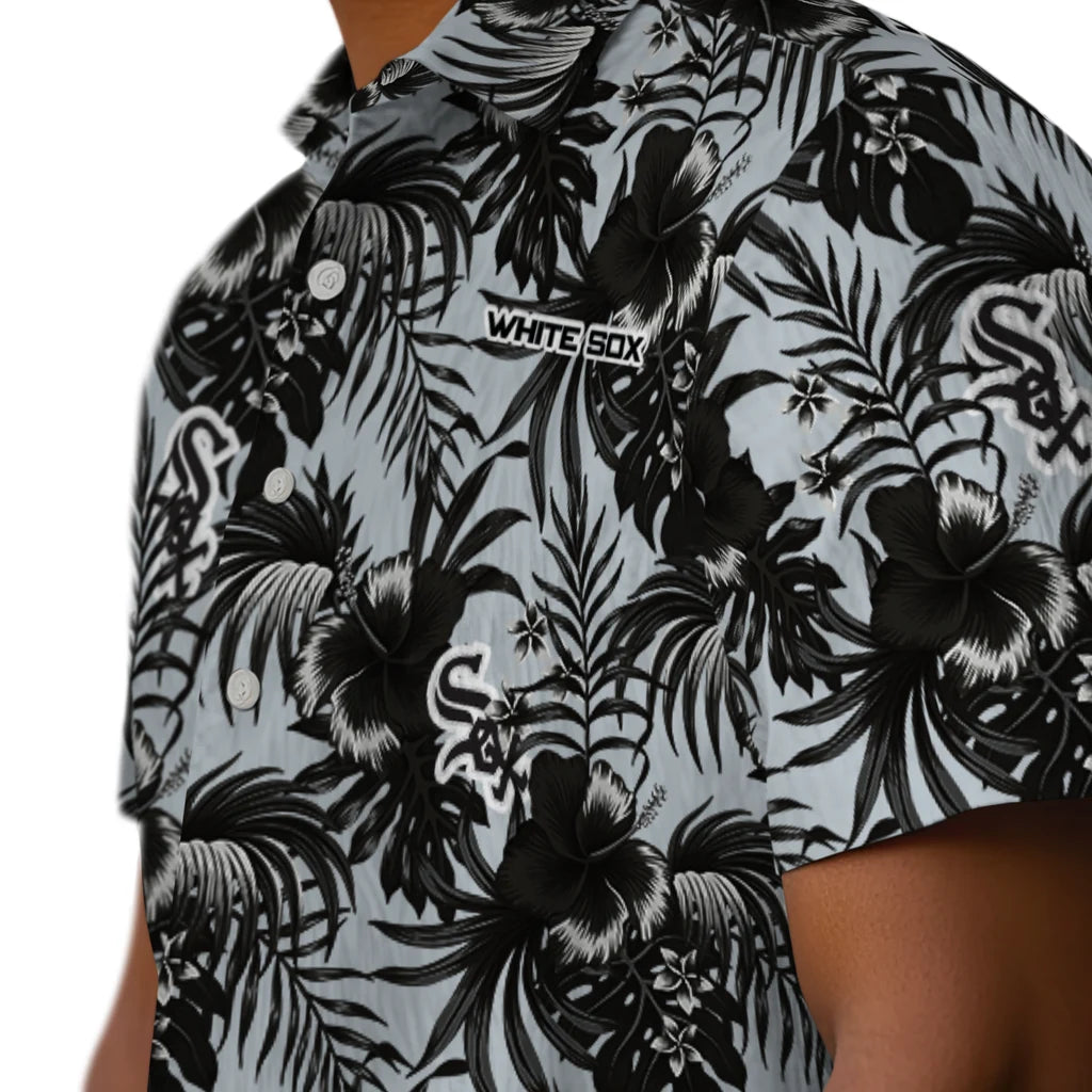 Chicago White Sox Hawaiian Shirt - Hibiscus Exotic | Moonbestprint