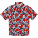 Chicago White Sox Hawaiian Shirt - Hibiscus Fiesta | Moonbestprint