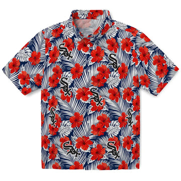 Chicago White Sox Hawaiian Shirt - Hibiscus Fiesta | Moonbestprint