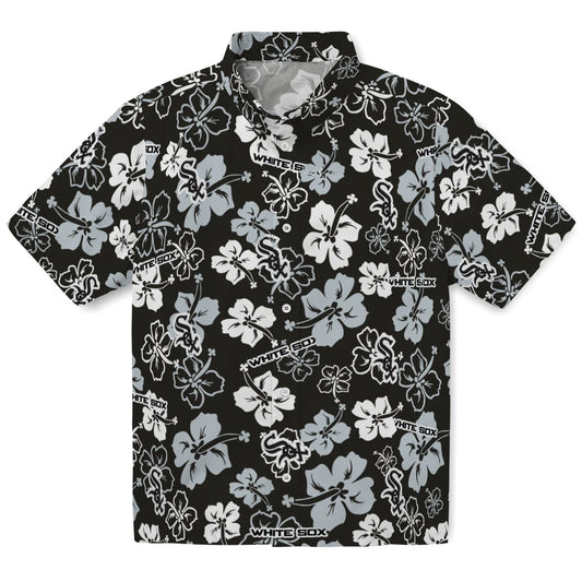 Chicago White Sox Hawaiian Shirt - Hibiscus Flower Design | Moonbestprint