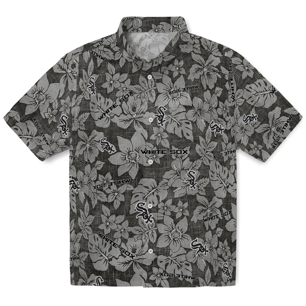 Chicago White Sox Hawaiian Shirt - Hibiscus Oasis | Moonbestprint
