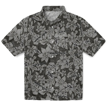 Chicago White Sox Hawaiian Shirt - Hibiscus Oasis | Moonbestprint