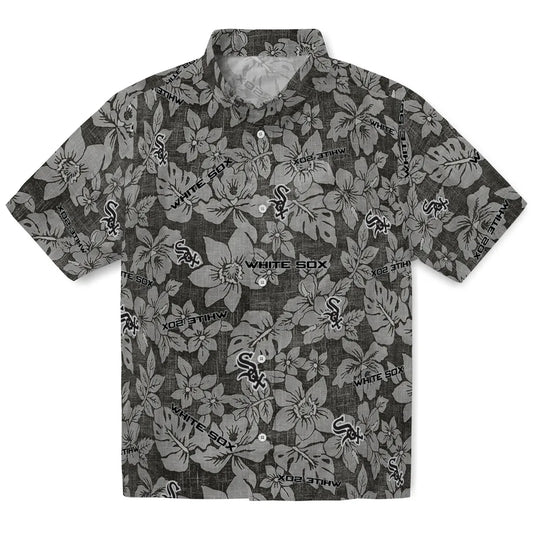 Chicago White Sox Hawaiian Shirt - Hibiscus Oasis | Moonbestprint