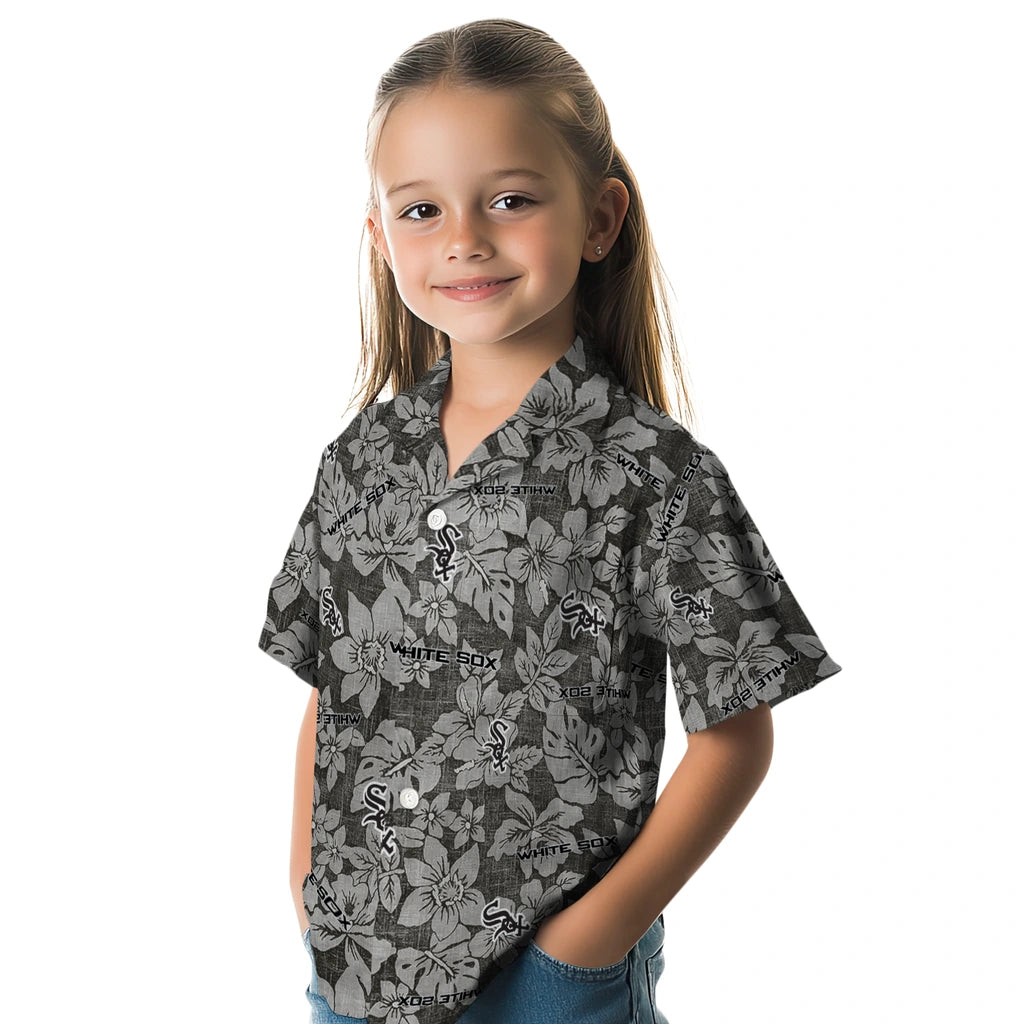 Chicago White Sox Hawaiian Shirt - Hibiscus Oasis | Moonbestprint
