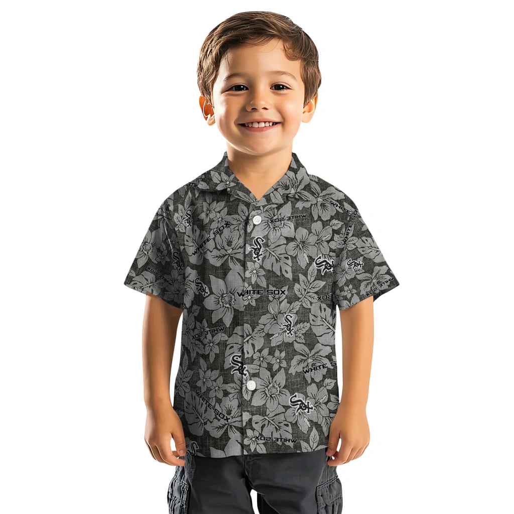 Chicago White Sox Hawaiian Shirt - Hibiscus Oasis | Moonbestprint