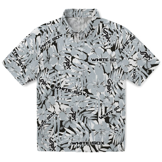 Chicago White Sox Hawaiian Shirt - Hibiscus Overlay | Moonbestprint