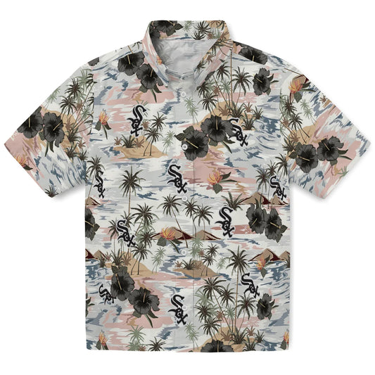 Chicago White Sox Hawaiian Shirt - Hibiscus Seaside | Moonbestprint