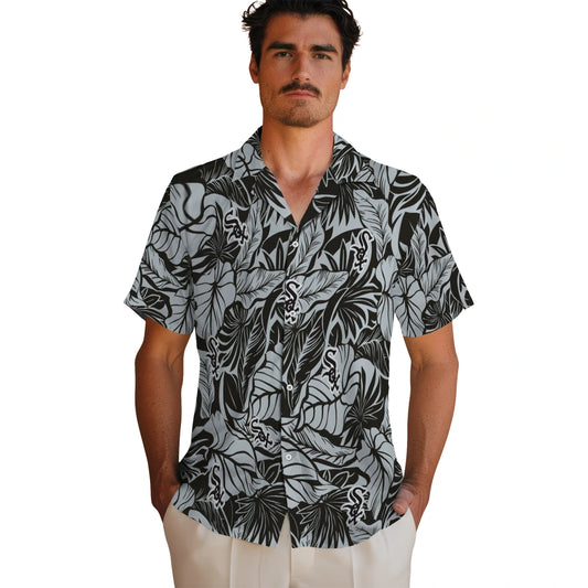 Chicago White Sox Hawaiian Shirt - Monstera Layer | Moonbestprint