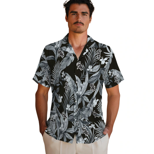 Chicago White Sox Hawaiian Shirt - Palm Leaves | Moonbestprint