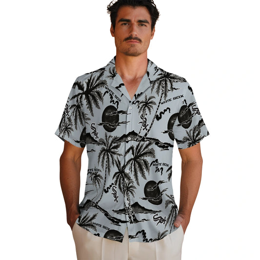Chicago White Sox Hawaiian Shirt - Palm Sunset | Moonbestprint