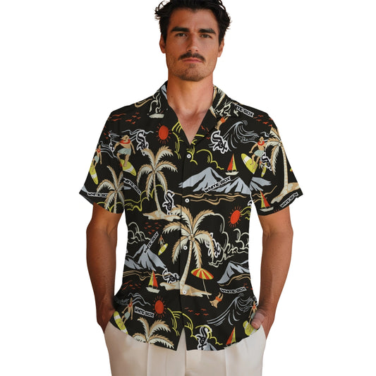 Chicago White Sox Hawaiian Shirt - Palm Tree Island | Moonbestprint