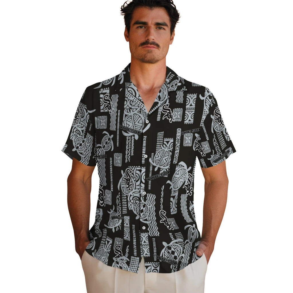 Chicago White Sox Hawaiian Shirt - Turtle Lines | Moonbestprint