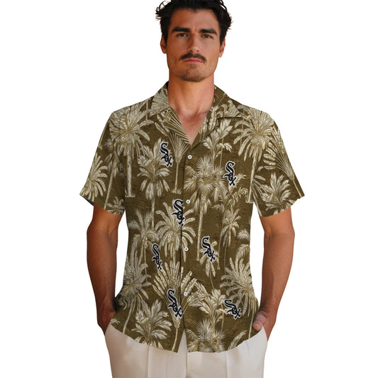 Chicago White Sox Hawaiian Shirt - Vintage Palm Tree | Moonbestprint