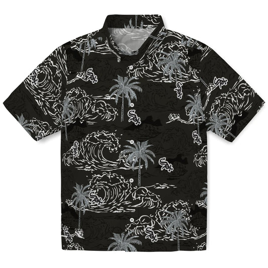 Chicago White Sox Hawaiian Shirt - Wave Palm | Moonbestprint