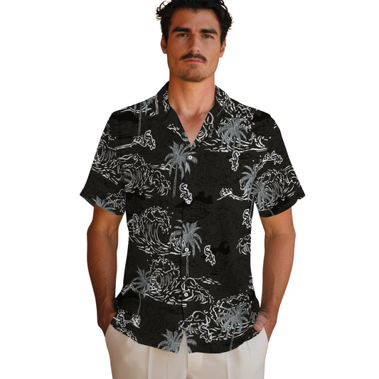 Chicago White Sox Hawaiian Shirt - Wave Palm | Moonbestprint