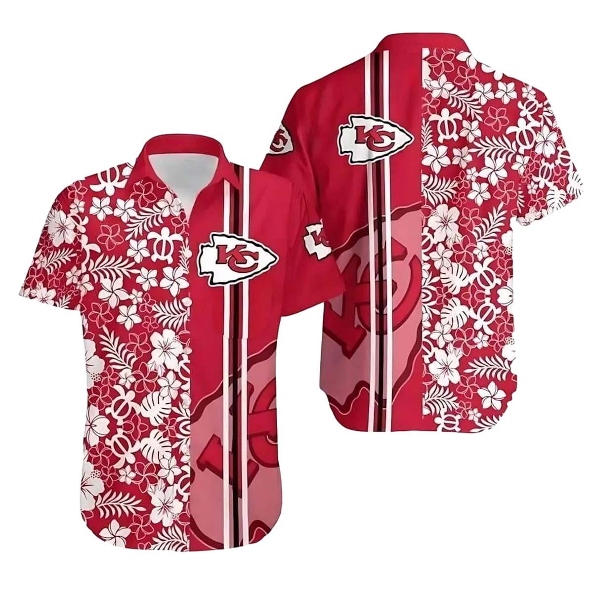 Chiefs Floral Pride Unisex Graphic Hawaiian Shirt Aloha Style Gift - Moonbestprint