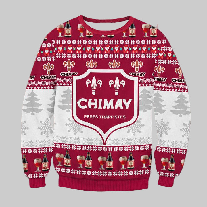 Chimay Peres Trappistes Beer Ugly Christmas Sweater 2022 ? Usalast