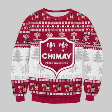 Chimay Peres Trappistes Beer Ugly Christmas Sweater 2022 ? Usalast