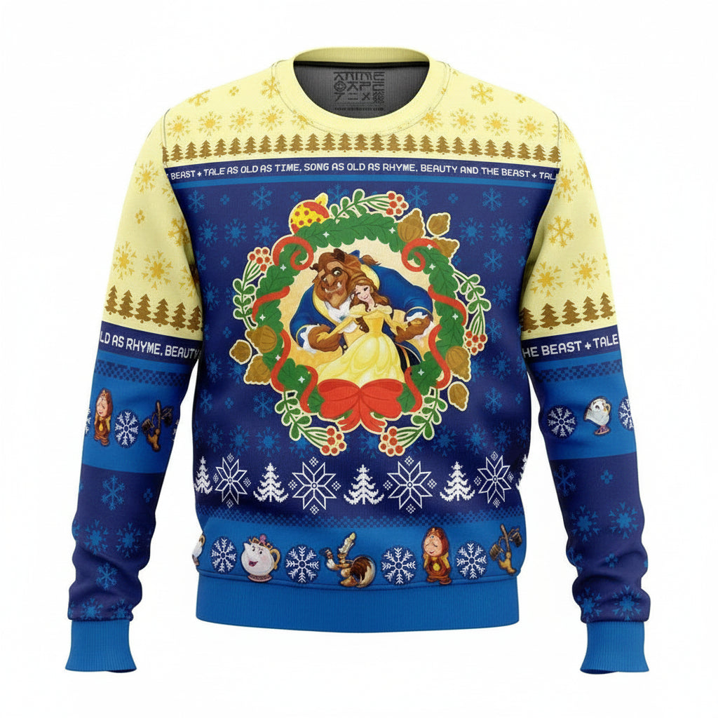 Christmas Beauty And The Beast Disney Ugly Christmas Sweater ? Usalast