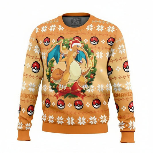 Christmas Charizard Pokemon Ugly Christmas Sweater ? Usalast