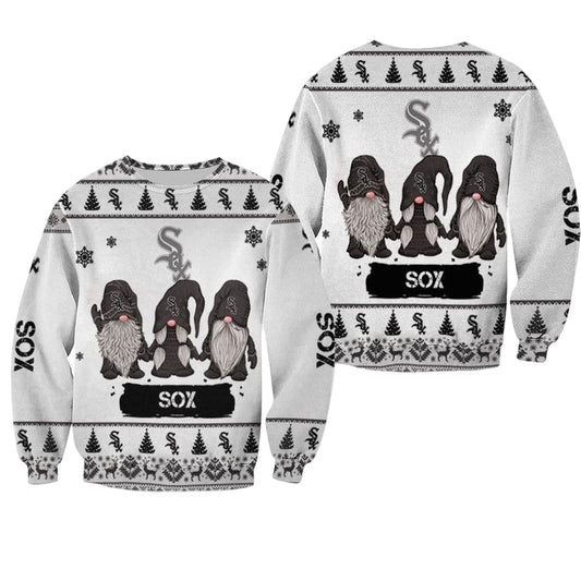 Christmas Gnomes Chicago White Sox Ugly Sweater Christmas 3D Sweater ? Usalast