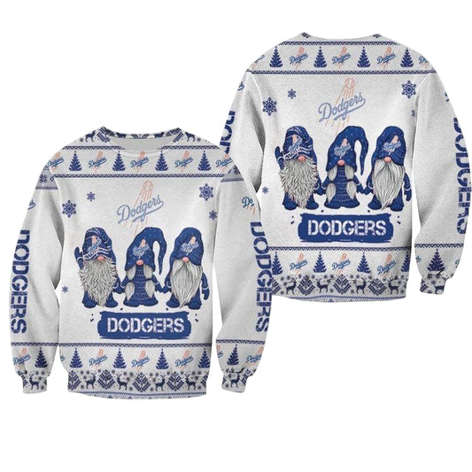Christmas Gnomes Dodgers Ugly Sweater Christmas 3D Sweater ? Usalast