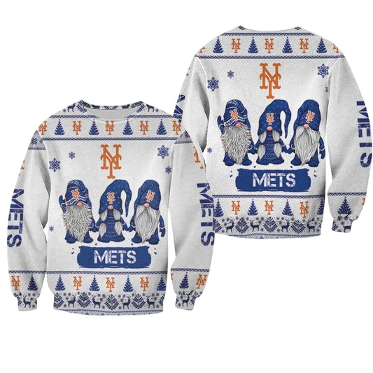 Christmas Gnomes New York Mets Ugly Sweater Christmas 3D Sweater ? Usalast