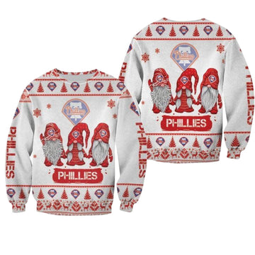 Christmas Gnomes Philadelphia Phillies Ugly Sweater Christmas 3D Sweater ? Usalast