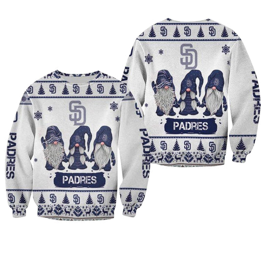 Christmas Gnomes San Diego Padres Ugly Sweater Christmas 3D Sweater ? Usalast