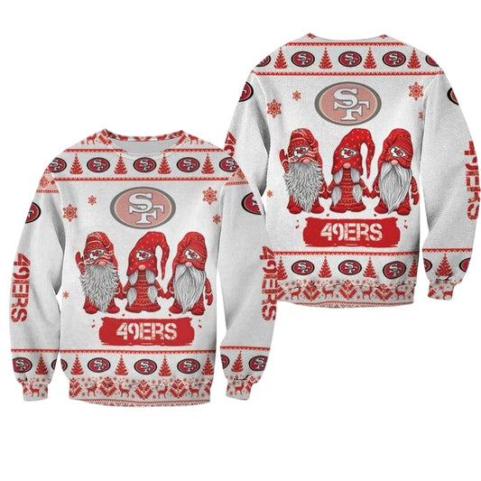 Christmas Gnomes San Francisco 49Ers Ugly Sweater Christmas 3D Sweater ? Usalast